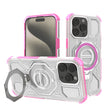 Husa de protectie Techsuit Carbon Shield PRO compatibil cu iPhone 15 Pro Max, Roz Transparent