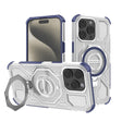 Husa de protectie Techsuit Carbon Shield PRO compatibil cu iPhone 15 Pro Max, Albastru Transparent