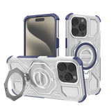 Husa de protectie Techsuit Carbon Shield PRO compatibil cu iPhone 15 Pro Max, Albastru Transparent