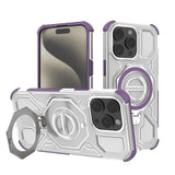 Husa de protectie Techsuit Carbon Shield PRO compatibil cu iPhone 15 Pro Max, Mov Transparent