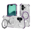 Husa de protectie Techsuit Carbon Shield PRO compatibil cu iPhone 16, Mov Transparent