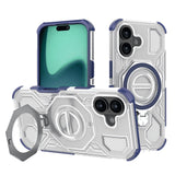 Husa de protectie Techsuit Carbon Shield PRO compatibil cu iPhone 16, Albastru Transparent