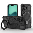 Husa de protectie Techsuit Carbon Shield PRO compatibil cu iPhone 16, Negru