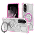 Husa de protectie Techsuit Carbon Shield PRO compatibil cu Samsung Galaxy S25 Edge, Roz Transparent