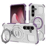 Husa de protectie Techsuit Carbon Shield PRO compatibil cu Samsung Galaxy S25 Plus, Mov Transparent