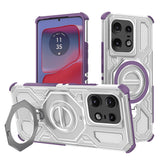 Husa de protectie Techsuit Carbon Shield PRO compatibil cu Motorola Edge 50 Pro, Mov Transparent