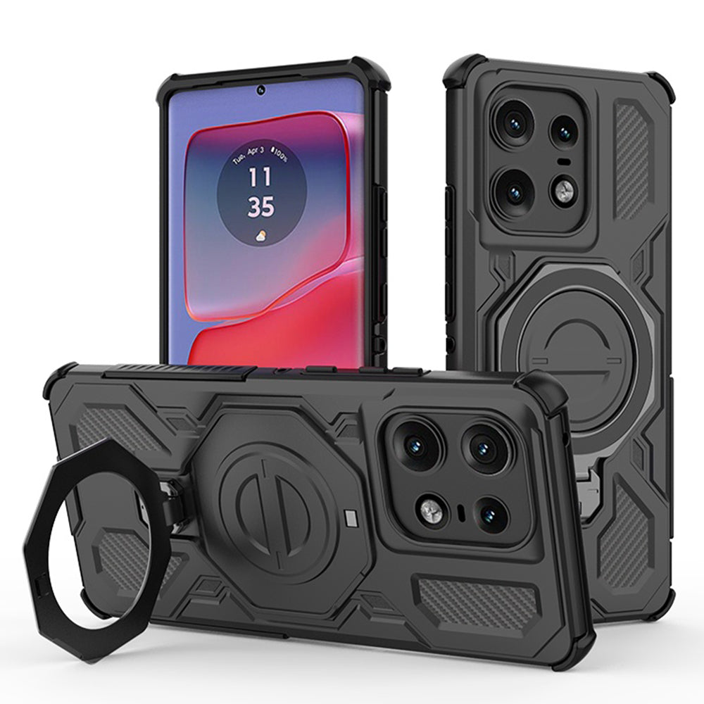 Husa de protectie Techsuit Carbon Shield PRO compatibil cu Motorola Edge 50 Pro, Negru