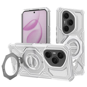 Husa de protectie Techsuit Carbon Shield PRO compatibil cu Honor 400 Pro, Alb Transparent
