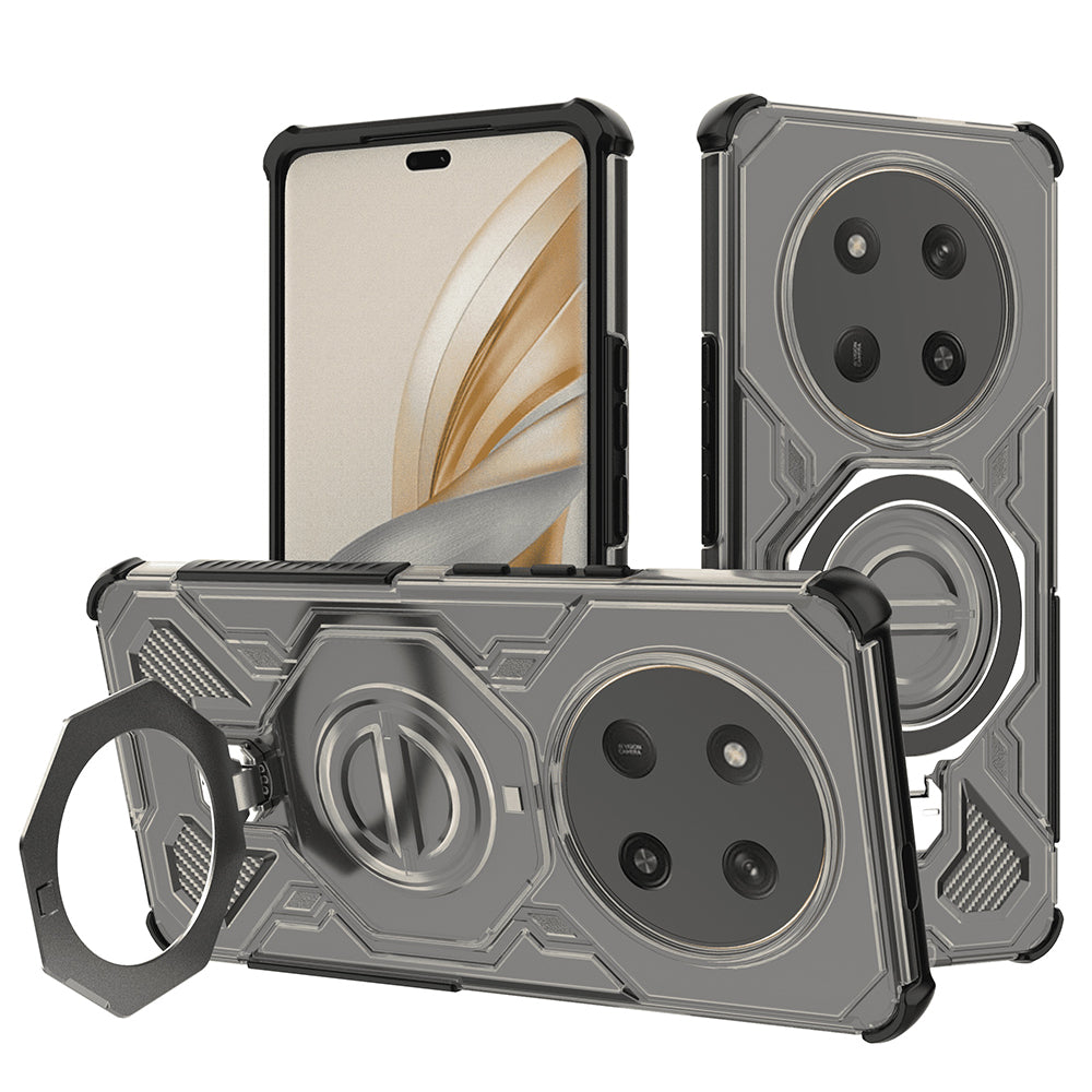 Husa de protectie Techsuit Carbon Shield PRO compatibil cu Honor Magic7 Lite / X9c, Negru Fumuriu