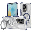 Husa de protectie Techsuit Carbon Shield PRO compatibil cu Honor 200 Lite, Albastru Transparent