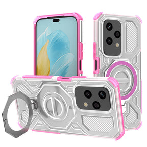 Husa de protectie Techsuit Carbon Shield PRO compatibil cu Honor 200 Lite, Roz Transparent