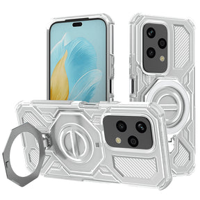 Husa de protectie Techsuit Carbon Shield PRO compatibil cu Honor 200 Lite, Alb Transparent