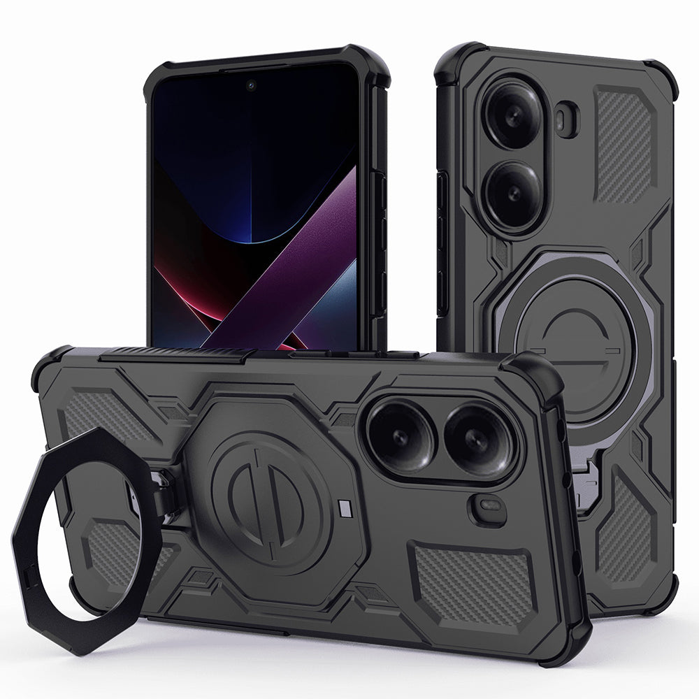 Husa de protectie Techsuit Carbon Shield PRO compatibil cu Xiaomi Poco X7 Pro, Negru