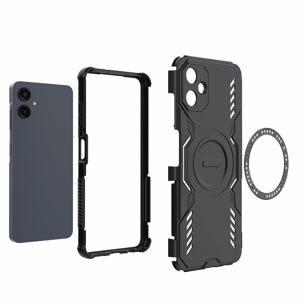 Husa de protectie Techsuit ArmorMag compatibil cu Samsung Galaxy A06, Negru