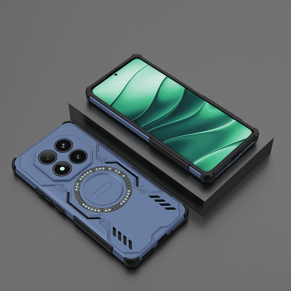 Husa de protectie Techsuit ArmorMag compatibil cu Xiaomi Redmi Note 14 Pro 4G, Albastru