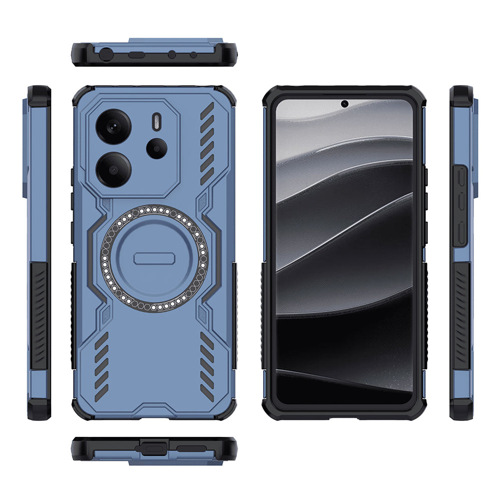 Husa de protectie Techsuit ArmorMag compatibil cu Xiaomi Redmi Note 14 4G (Regional), Albastru