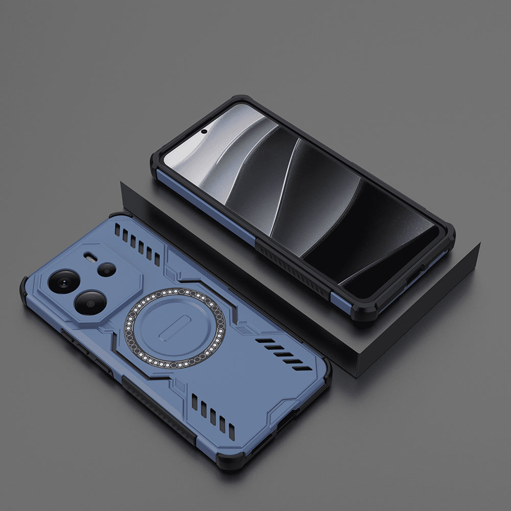 Husa de protectie Techsuit ArmorMag compatibil cu Xiaomi Redmi Note 14 4G (Regional), Albastru