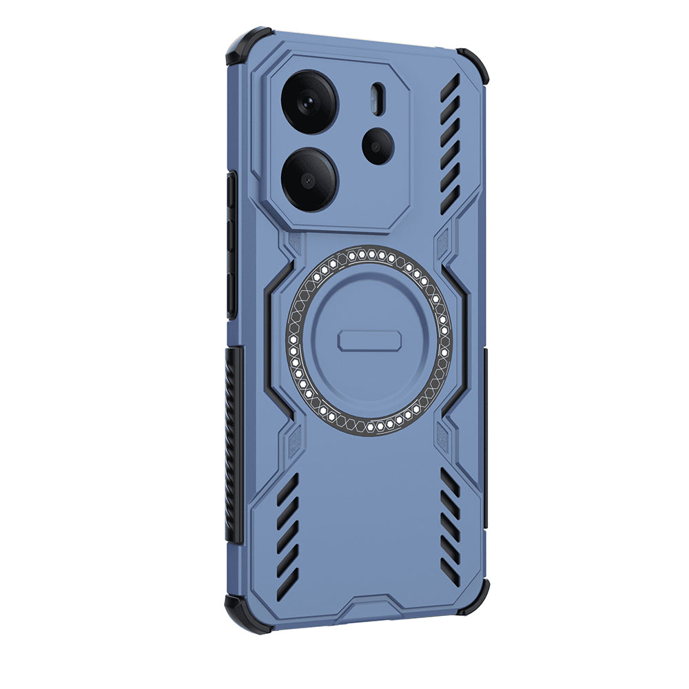 Husa de protectie Techsuit ArmorMag compatibil cu Xiaomi Redmi Note 14 4G (Regional), Albastru