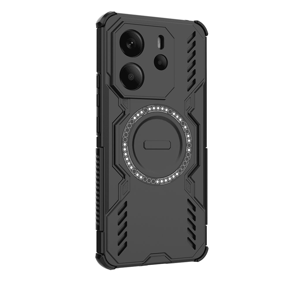 Husa de protectie Techsuit ArmorMag compatibil cu Xiaomi Redmi Note 14 4G (Regional), Negru