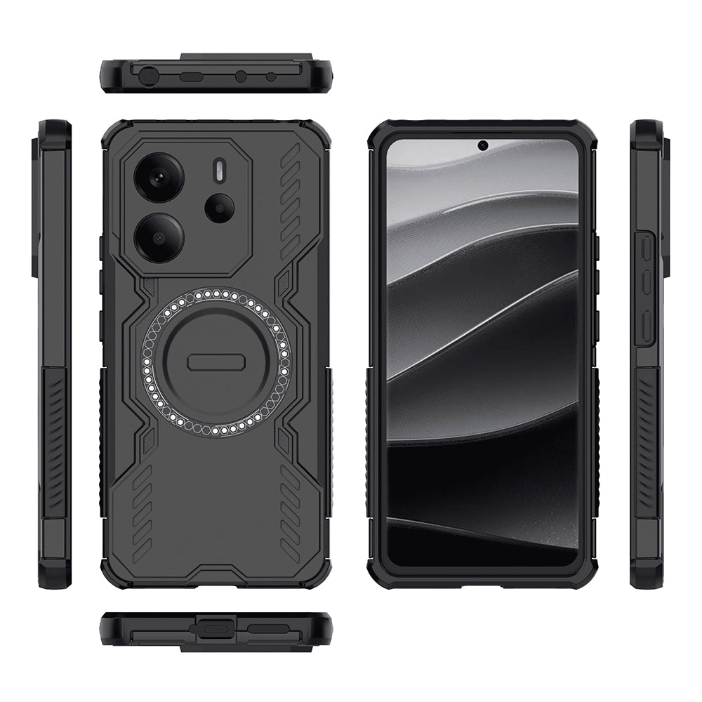 Husa de protectie Techsuit ArmorMag compatibil cu Xiaomi Redmi Note 14 4G (Regional), Negru
