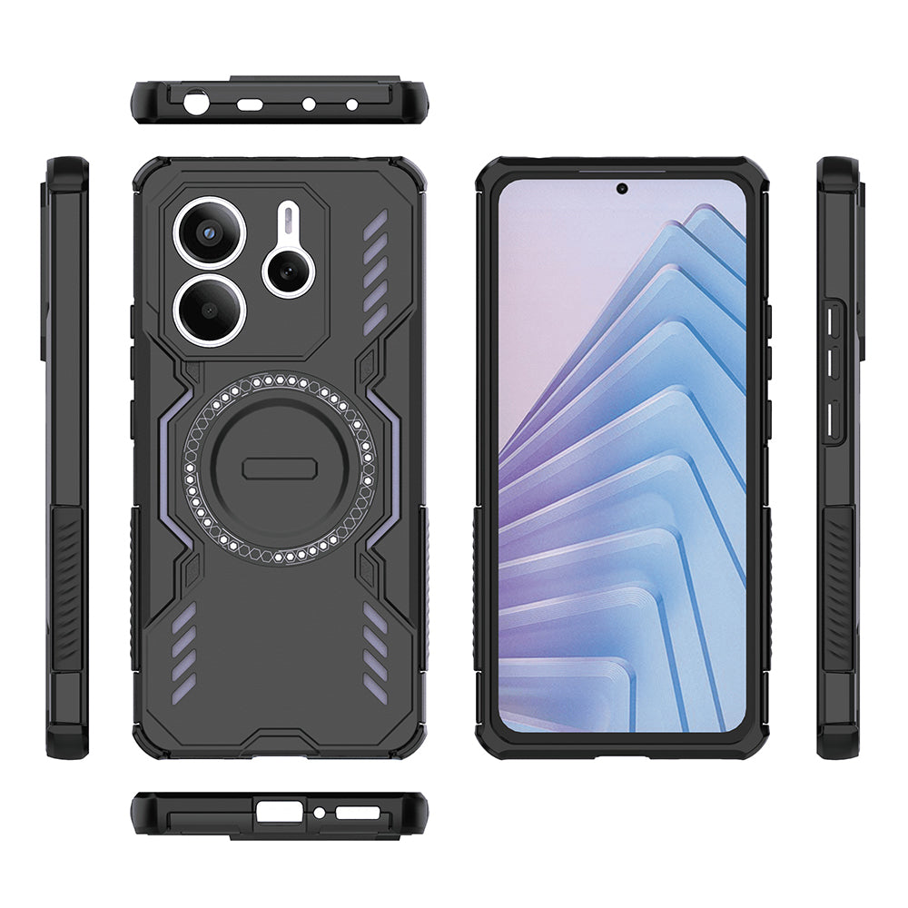 Husa de protectie Techsuit ArmorMag compatibil cu Xiaomi Redmi Note 14 5G, Negru