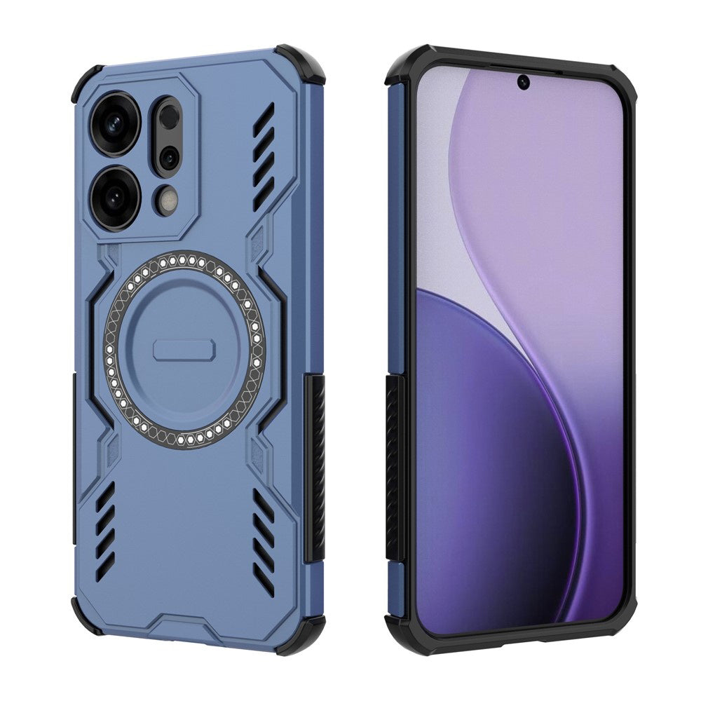 Husa de protectie Techsuit ArmorMag compatibil cu Oppo Reno14, Albastru