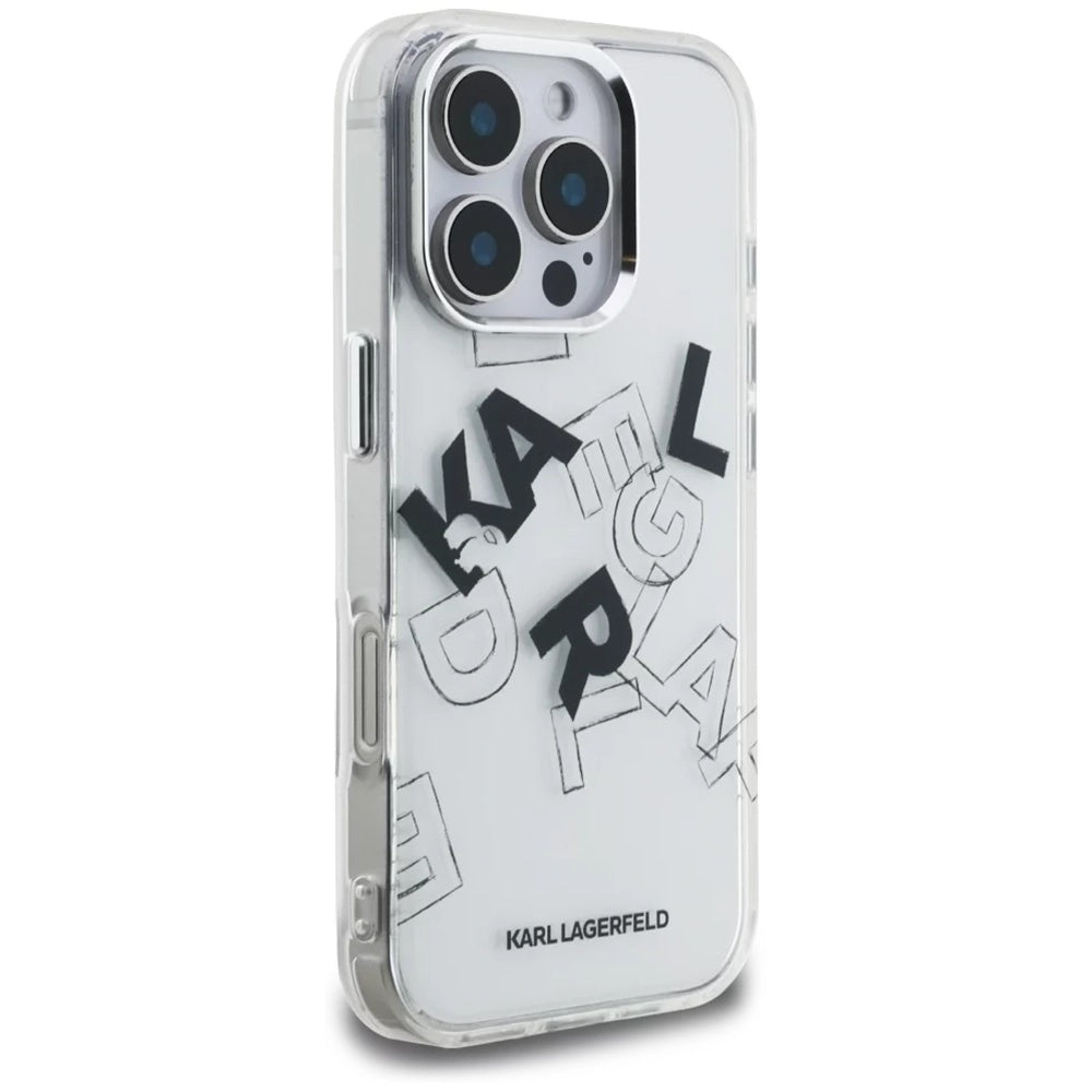 Husa de protectie Karl Lagerfeld compatibil cu iPhone 16 Pro, Transparent