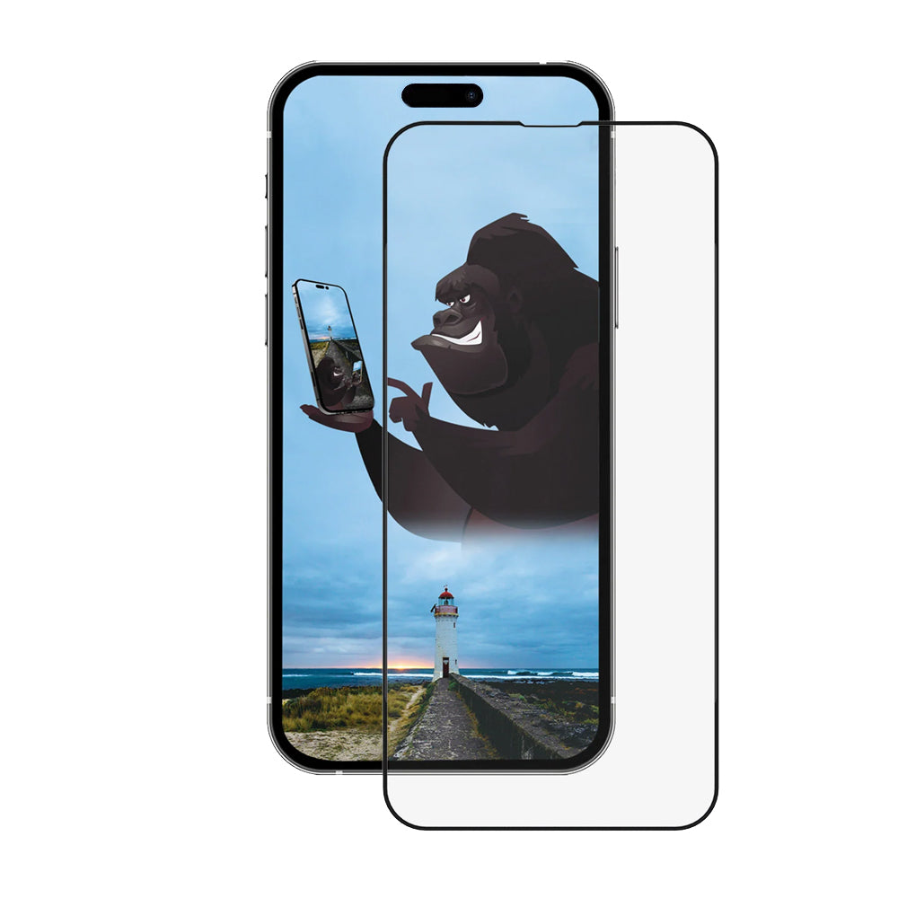 Folie de protectie ANANK 2.5D CG Glass compatibil cu iPhone 15 Pro Max, Negru