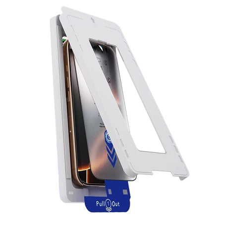 Folie de protectie ANANK 2.5D 2X Reinforced with Installation Box compatibil cu iPhone 16 Pro, Negru