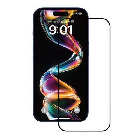 Folie de protectie ANANK 2.5D Full Glass (set de 10) compatibil cu iPhone 15 Pro Max, Negru