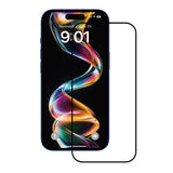 Folie de protectie ANANK 2.5D Full Glass (set de 10) compatibil cu iPhone 15 Pro, Negru