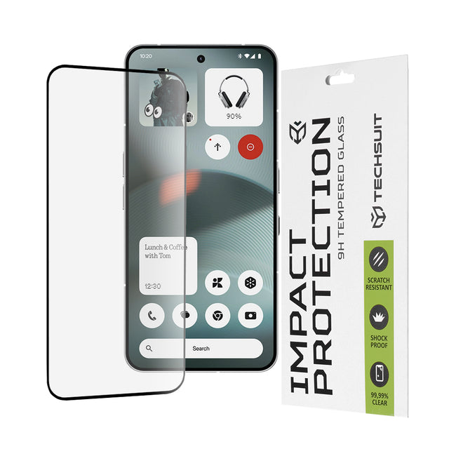 Folie de protectie Techsuit 111D Full Cover / Full Glue Glass compatibil cu Nothing Phone (3), Negru