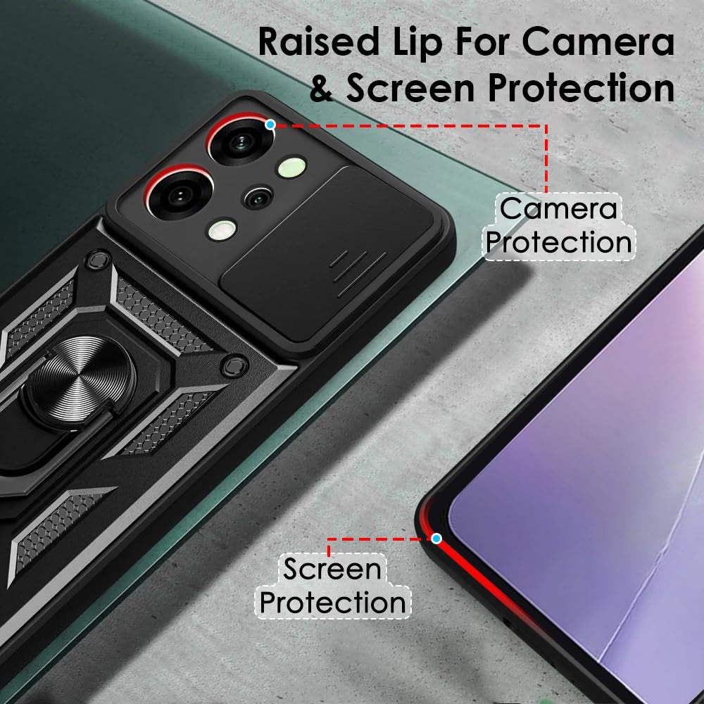 Husa de protectie Techsuit CamShield Series compatibil cu Oppo Reno14, Negru