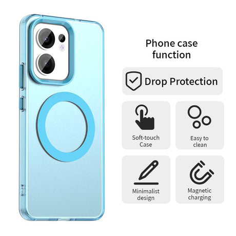 Husa de protectie Techsuit CandyCase MagSafe compatibil cu Oppo Reno13 F 4G / Reno13 F 5G / Reno13 FS 5G, Albastru