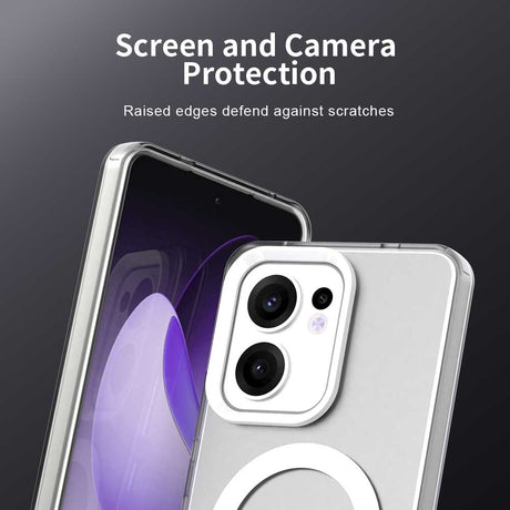Husa de protectie Techsuit CandyCase MagSafe compatibil cu Oppo Reno13 F 4G / Reno13 F 5G / Reno13 FS 5G, Alb