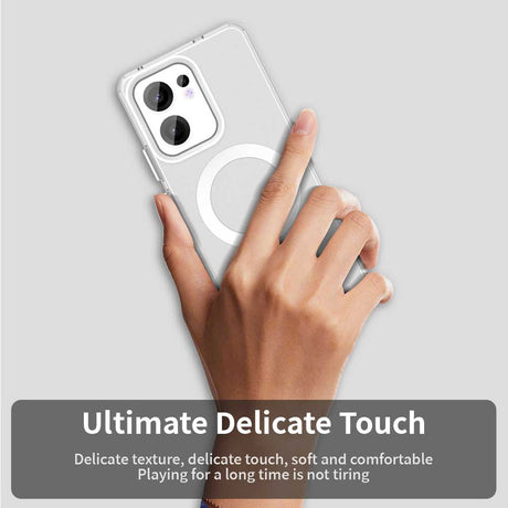 Husa de protectie Techsuit CandyCase MagSafe compatibil cu Oppo Reno13 F 4G / Reno13 F 5G / Reno13 FS 5G, Alb