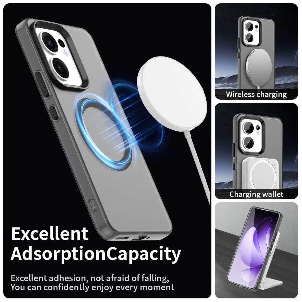 Husa de protectie Techsuit CandyCase MagSafe compatibil cu Oppo Reno13 F 4G / Reno13 F 5G / Reno13 FS 5G, Negru