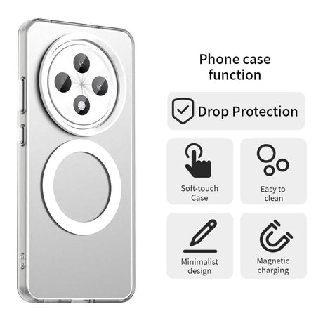 Husa de protectie Techsuit CandyCase MagSafe compatibil cu Oppo Reno12 F 4G / Reno12 F 5G / Reno12 FS 4G / Reno12 FS 5G, Alb