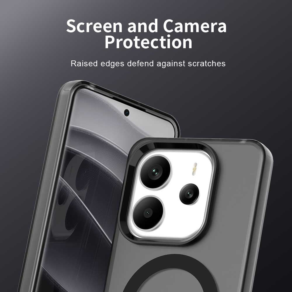 Husa de protectie Techsuit CandyCase MagSafe compatibil cu Xiaomi Redmi Note 14 4G (Standard), Negru