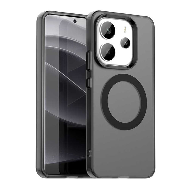 Husa de protectie Techsuit CandyCase MagSafe compatibil cu Xiaomi Redmi Note 14 4G (Standard), Negru