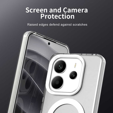 Husa de protectie Techsuit CandyCase MagSafe compatibil cu Xiaomi Redmi Note 14 4G (Regional), Alb
