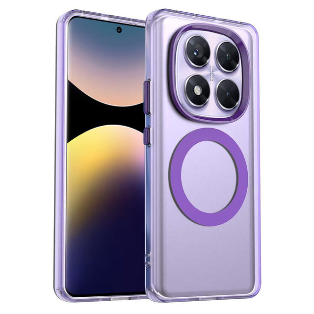 Husa de protectie Techsuit CandyCase MagSafe compatibil cu Xiaomi Redmi Note 14 Pro 4G, Mov