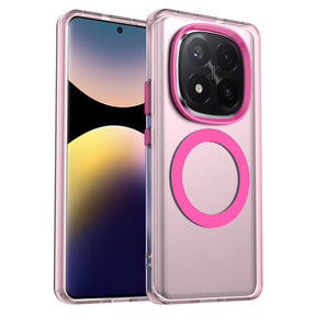 Husa de protectie Techsuit CandyCase MagSafe compatibil cu Xiaomi Redmi Note 14 Pro+ 5G, Roz