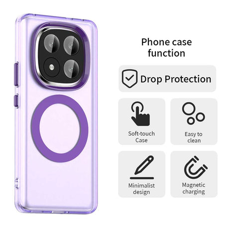 Husa de protectie Techsuit CandyCase MagSafe compatibil cu Xiaomi Redmi Note 14 Pro+ 5G, Mov