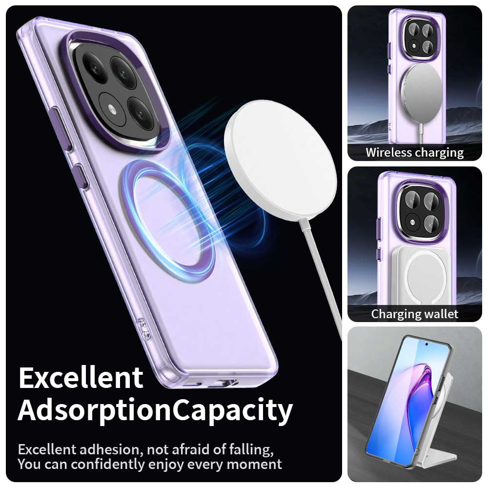 Husa de protectie Techsuit CandyCase MagSafe compatibil cu Xiaomi Redmi Note 14 Pro+ 5G, Mov