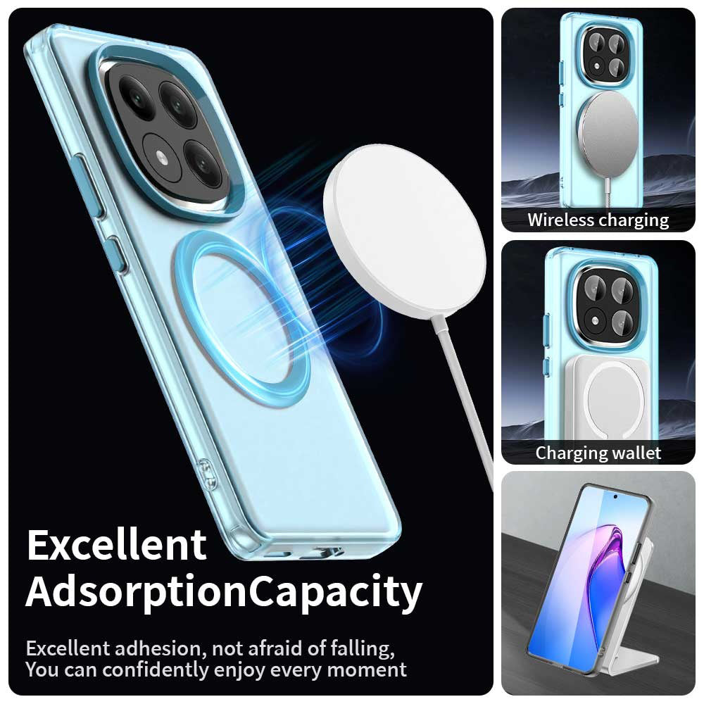 Husa de protectie Techsuit CandyCase MagSafe compatibil cu Xiaomi Redmi Note 14 Pro+ 5G, Albastru