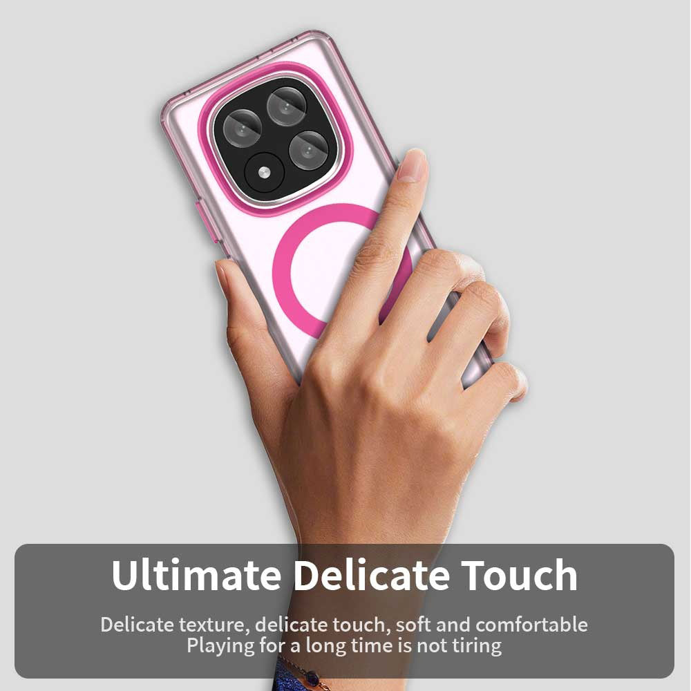 Husa de protectie Techsuit CandyCase MagSafe compatibil cu Xiaomi Redmi Note 14 Pro+ 5G, Roz