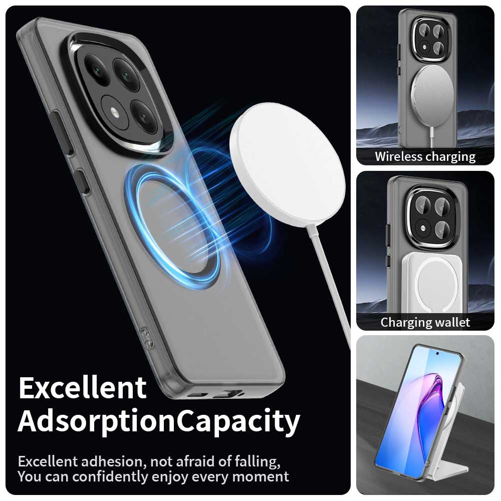 Husa de protectie Techsuit CandyCase MagSafe compatibil cu Xiaomi Redmi Note 14 Pro+ 5G, Negru