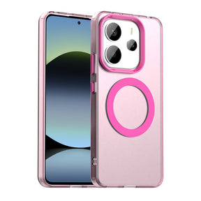 Husa de protectie Techsuit CandyCase MagSafe compatibil cu Xiaomi Redmi Note 14 5G, Roz