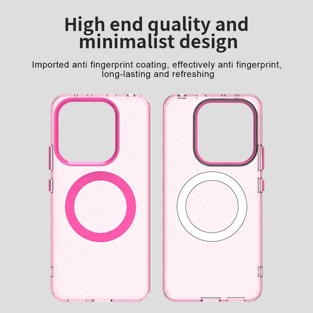 Husa de protectie Techsuit CandyCase MagSafe compatibil cu Xiaomi Redmi Note 14 5G, Roz